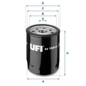 UFI 23.169.00 Filtro olio per auto