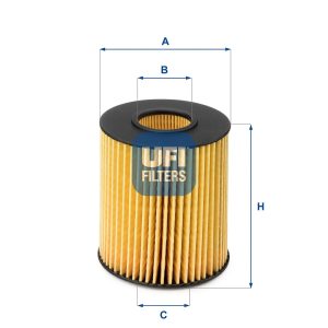 UFI 25.151.00 Filtro olio per auto - Cartuccia filtro