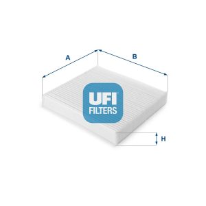 UFI 53.147.00 Filtro Abitacolo Particellare con Carbone Attivo