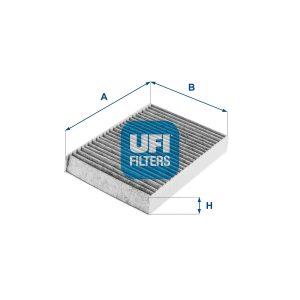 UFI 54.245.00 Filtro abitacolo al carbone attivo