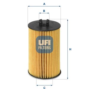 UFI 25.012.00 Filtro olio – Alta Efficienza